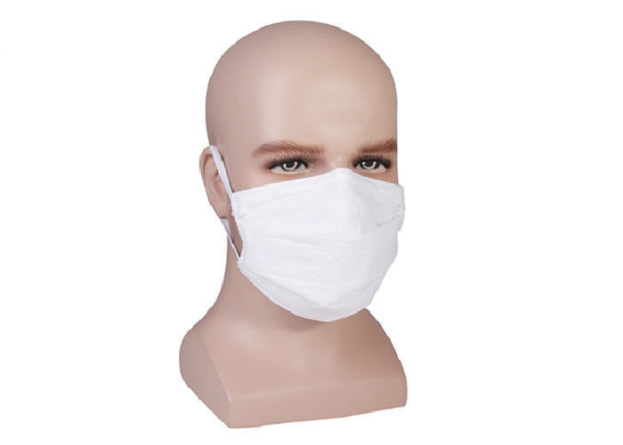 A cor branca confortável Earloop descartável da máscara protetora de 3 dobras da prova da poeira a máscara protetora fornecedor