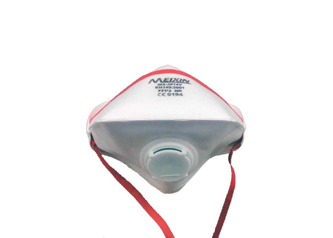 Máscara de poeira dobrável de FFP2V com resistência de respiração econômica da válvula baixa fornecedor