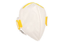 Máscara de poeira dobrável descartável branca, máscaras de poeira da avaliação de FFP Hypoallergenic fornecedor