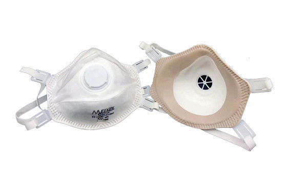 Certificação branca macia do CE da cor da máscara não irritante do respirador do carbono fornecedor