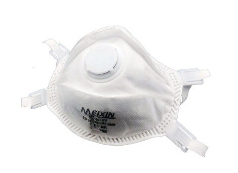 Máscara Valved do respirador da cor branca, respirador N95 com válvula da exalação fornecedor